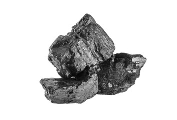 coal isolated on white background