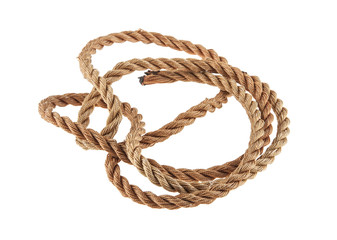 Rope isolated on white background