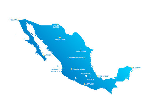 Mexico Cities Map
