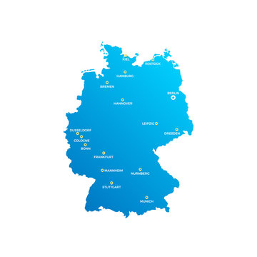 Germany Cities Map