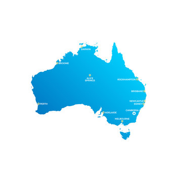 Australia Cities Map