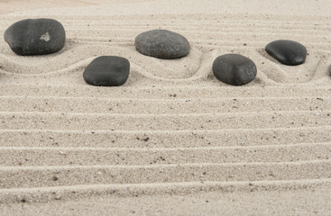 Stones in the sand