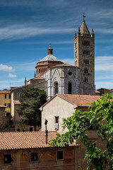 Fototapeta na wymiar Massa Marittima, Tuscany, medieval town in Italy, the Cathedral