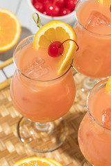 Homemade Alcoholic Hurricane Cocktail Drink