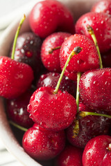 Raw Organic Red Sweet Cherries