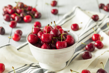 Raw Organic Red Sweet Cherries
