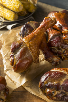 Barbecue Smoked Turkey Leg