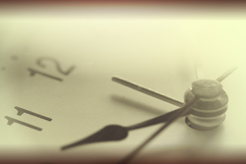 Close up of vintage clock