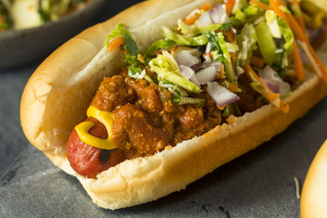 Homemade Slaw Hot Dog