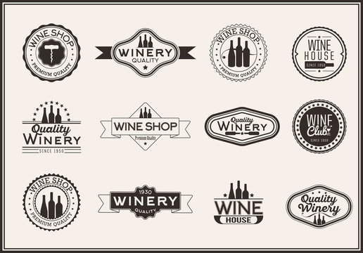 Set of logos for its wine business