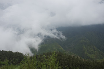 view of village CatCat with rice terraces, Sapa, Vietnam