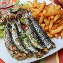 sardines et frites 