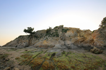 香川県土庄町　夕暮れのエンジェルロード