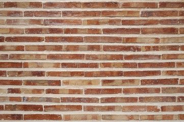 Horizontal shot of a rough, aged brick wall, abstract textured background, Marrakesh, Morocco