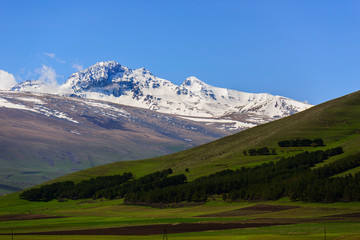 Beautiful view of Mount Aragats, Armenia