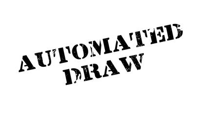 Automated Draw rubber stamp. Grunge design with dust scratches. Effects can be easily removed for a clean, crisp look. Color is easily changed.