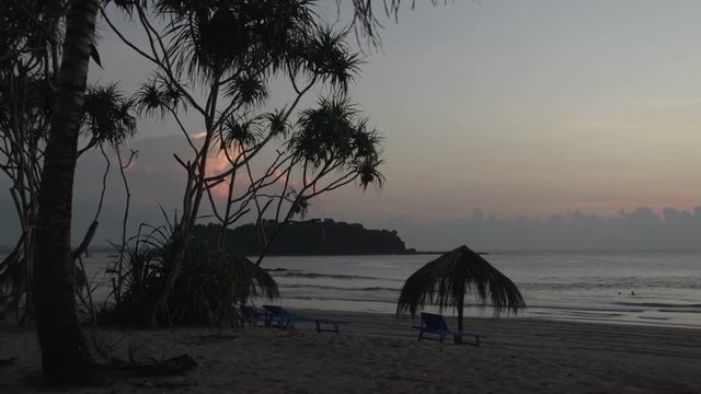 Ngwe Saung, sunset at Ngwe Saung beach