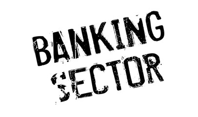 Banking Sector rubber stamp. Grunge design with dust scratches. Effects can be easily removed for a clean, crisp look. Color is easily changed.