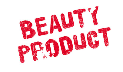 Beauty Product rubber stamp. Grunge design with dust scratches. Effects can be easily removed for a clean, crisp look. Color is easily changed.