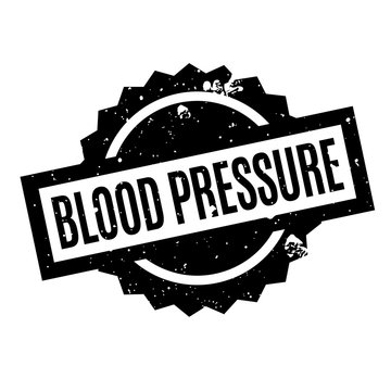 Blood Pressure rubber stamp. Grunge design with dust scratches. Effects can be easily removed for a clean, crisp look. Color is easily changed.
