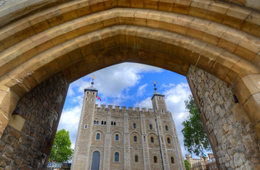 Tower of London in London, UK - obrazy, fototapety, plakaty