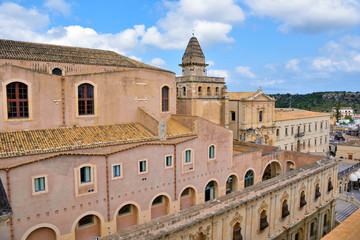 Basilica of saint savior (san salvatore) Noto Sicily Italy