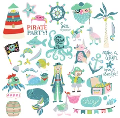 Muurstickers Piraten collectie piratenfeesten