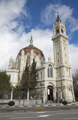 Fototapeta na wymiar Madrid - Iglesia de San Manuel y San Benito from 19. cent. in March 9, 2013 in Madrid.