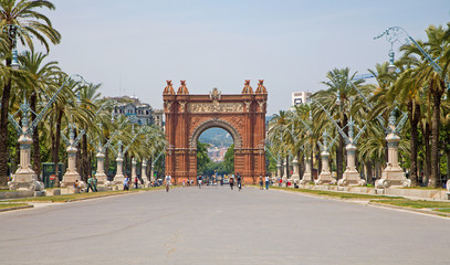 Fototapeta na wymiar Barcelona - triumph arch