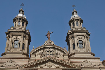 Fototapeta na wymiar Santiago cathedral frontispiece