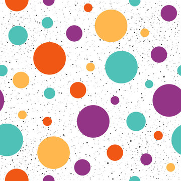 Geometric seamless pattern background. Abstract circle pattern