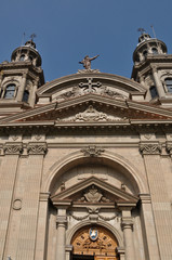 Fototapeta na wymiar Santiago cathedral, Facade