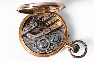 montre/intérieur d'une vieille montre
