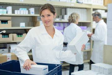 Portrait of female pharmacist