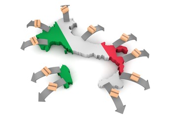 Exporting goods and services from Italia