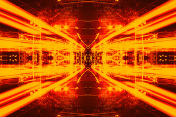 Fototapeta premium Futuristic Sci-Fi Complex New Era abstract. Hi tech Cyber Space, Advanced Technology concept background.