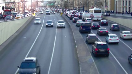 Urban traffic in the tunnel