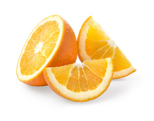 orange fruit  isolated on white