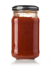 barbecue sauces in glass bottle