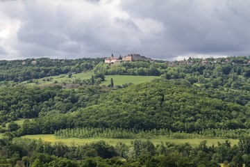 Fototapeta na wymiar paysage vallée du Lot,Dordogne,Quercy