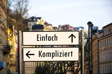 Fototapeta premium Schild 206 - Einfach
