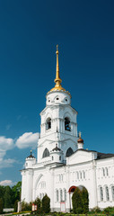 Fototapeta na wymiar The bell tower of the Dormition Cathedral, Vladimir. Russia. It 