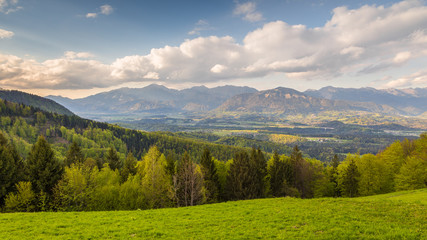 The Kamnik-Savinja Alps, Slovenia around the village Jamnik