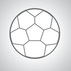 Fototapeta premium soccer line icon
