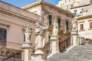 The Church of San Pietro, Modica, Sicily, Italy.