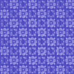 seamless pattern with white translucent flowers on a lilac background