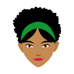 cute face woman female hairstyle beautiful vector illustration