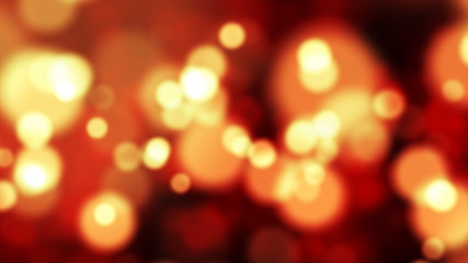 Red orange bokeh background