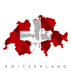 Isolated Swiss map