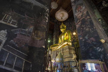 Buddhism Murals in temple thailand